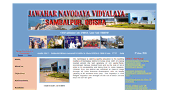 Desktop Screenshot of jnvsambalpur.nic.in