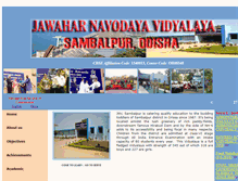 Tablet Screenshot of jnvsambalpur.nic.in